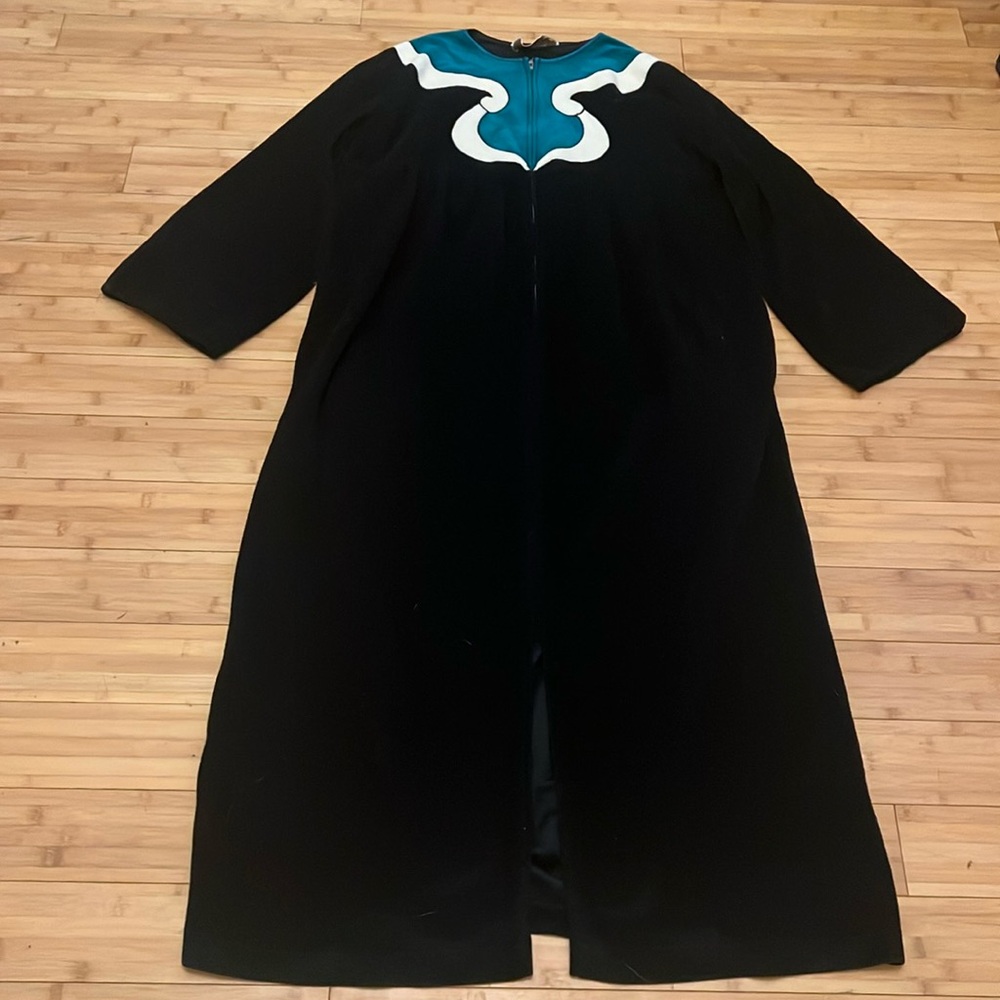 Vintage 1980s Oscar de la renta velour dress